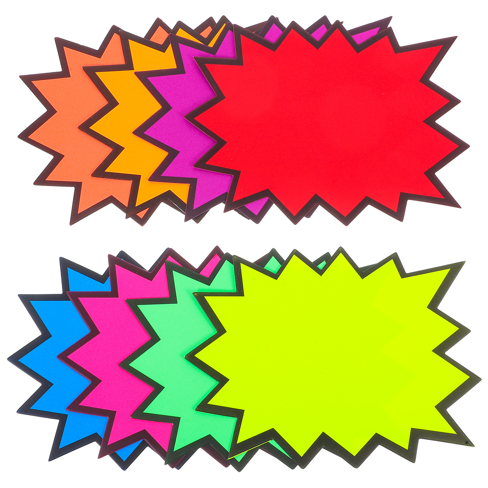 80Pcs Fluorescent Price Tags B - Yard Sign Blank 评论和价格
