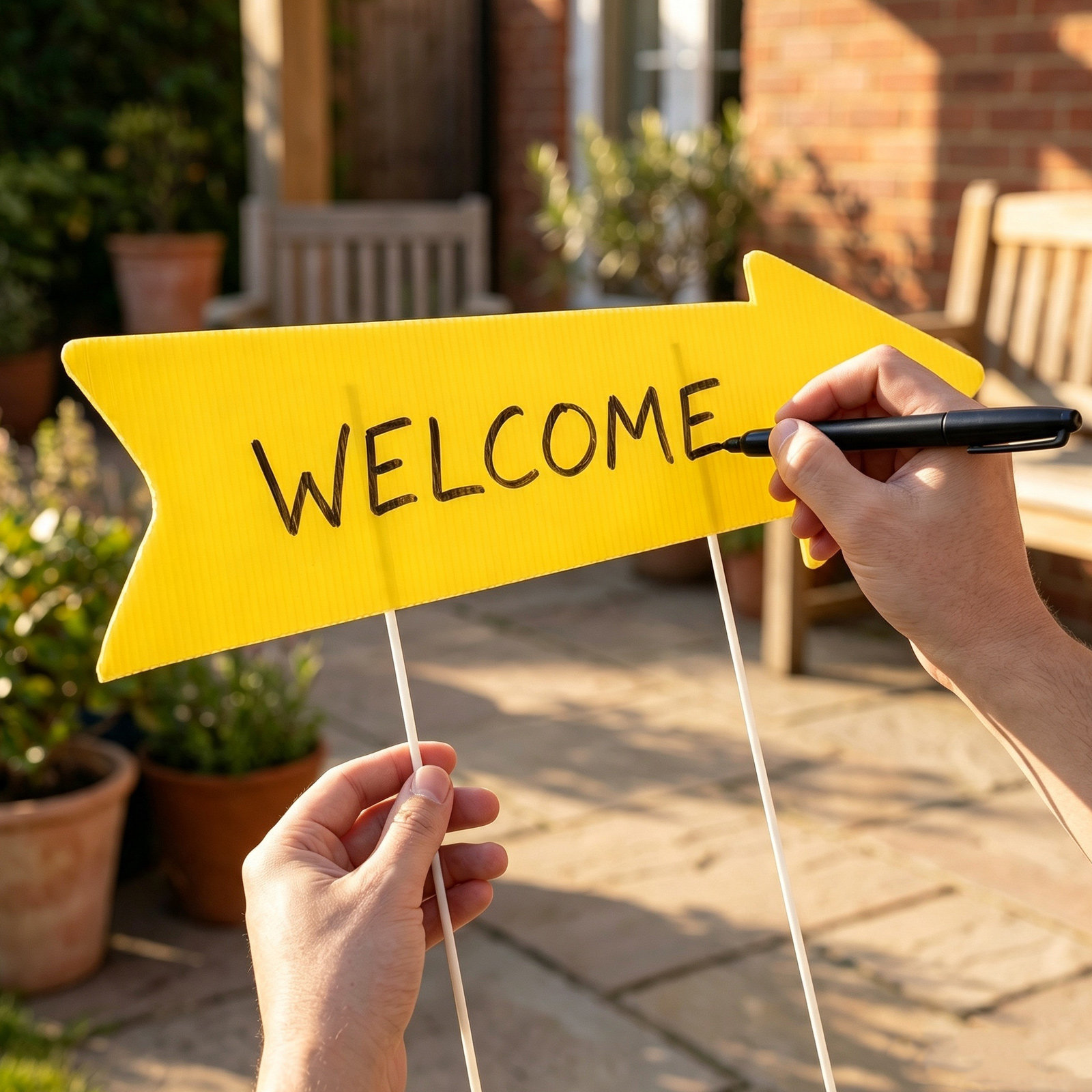 10Pcs Blank Arrow Yard Signs Y - Yard Sign Blank 评论和价格